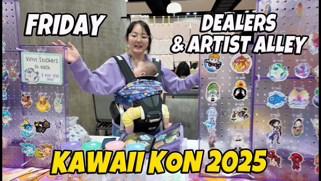 Kawaii Kon 2025 Friday Dealers and Artist Alley at the Hawaii Convention Center | What Can You Buy