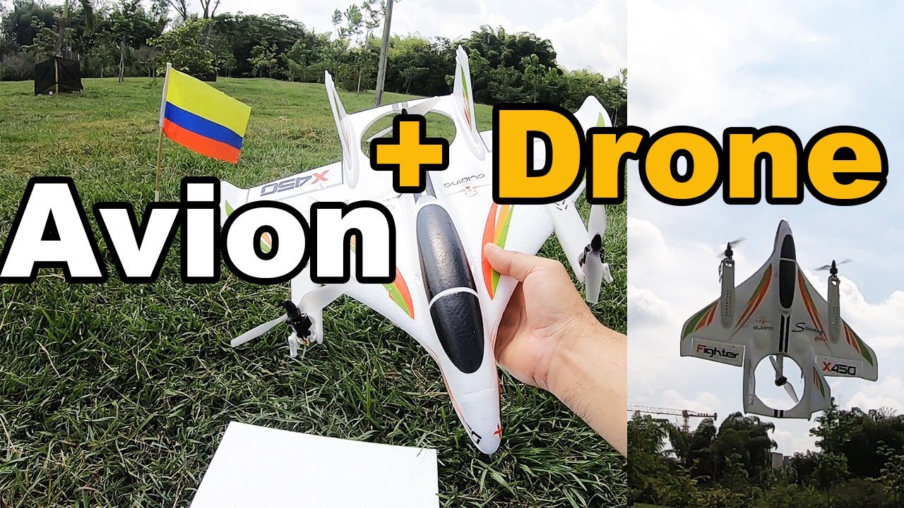 Venta Mejor Avión a Control Remoto para Principiantes en Cali Colombia - XK X450 Aviator español