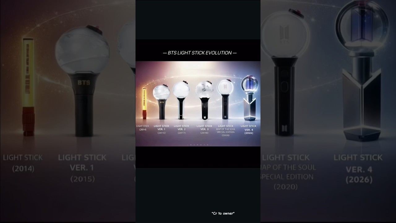 BTS Light Stick Evolution...😭☠️ #btsshorts #army #shorts