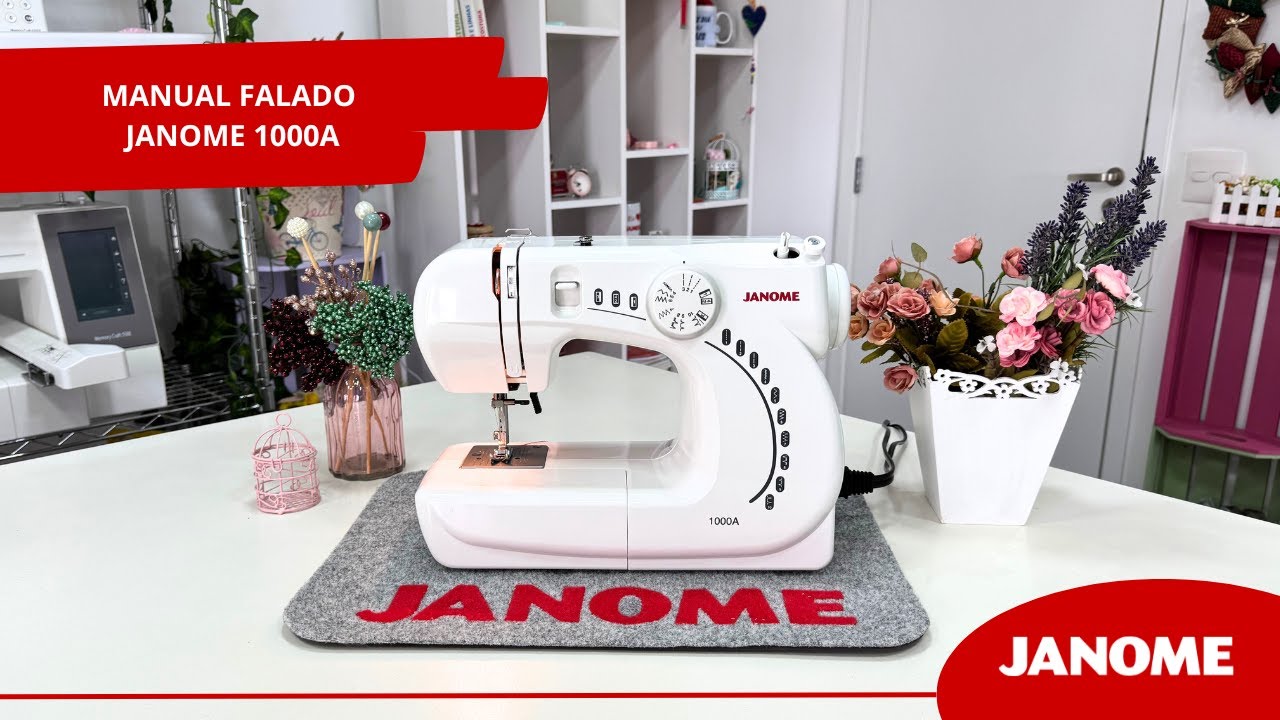 Manual falado Janome 1000A