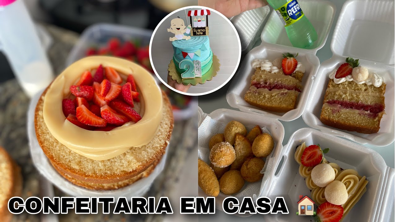 ROTINA DE UMA CONFEITARIA EM CASA 🏠 🫶🏻