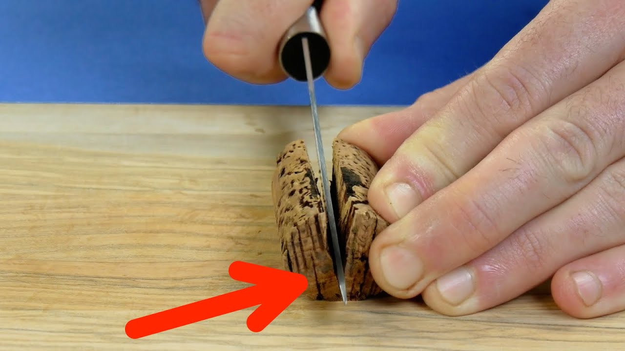 Voilà pourquoi vous devriez couper le bouchon en deux. Le résultat sera parfait !