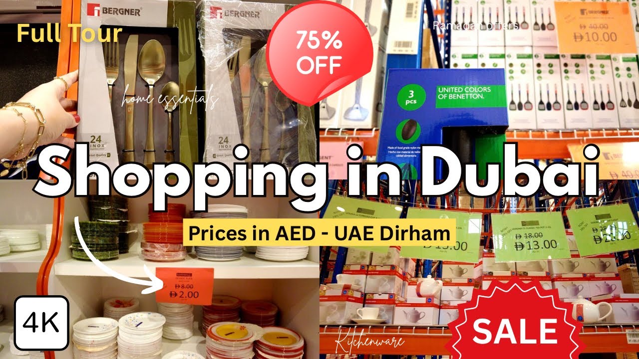 Dubai Shopping HIDDEN GEM | Shopping Tour Inside MASSIVE Warehouse SALE, Up to 75% OFF | 4K