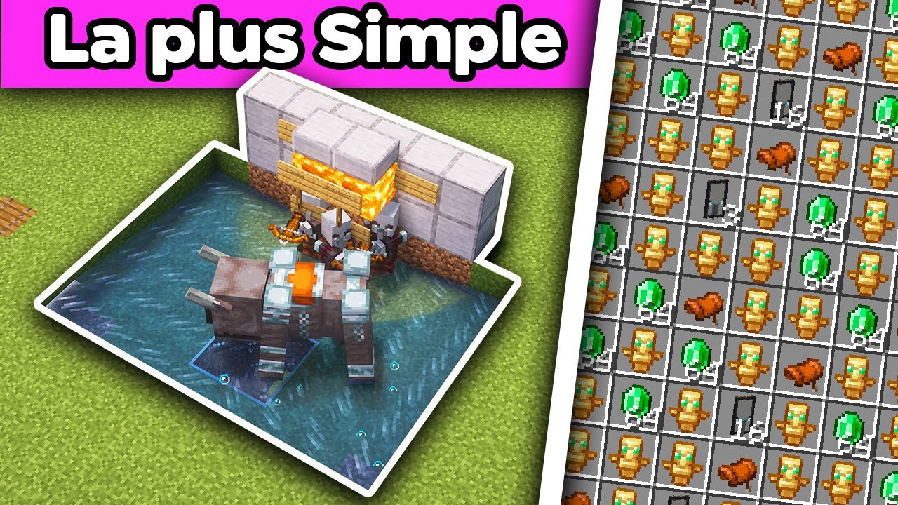 L'USINE &agrave; TOTEM la plus SIMPLE de MINECRAFT ( 1.20 + )