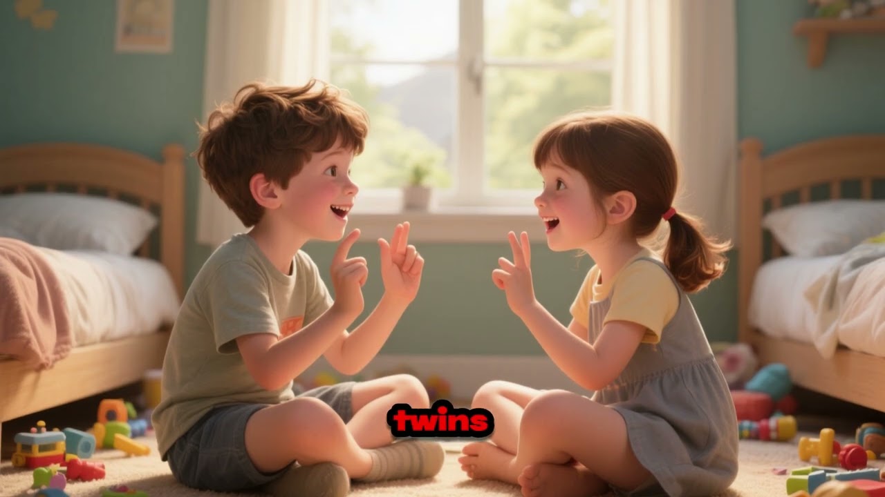 The Twins’ Secret Language 🤫🗣️ | A Fun Friendship Story for Kids