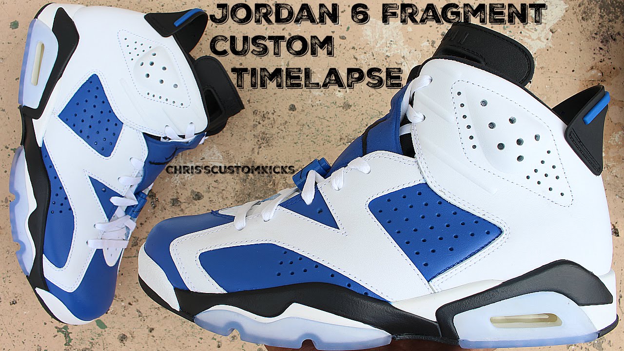 Jordan 6 Fragment Custom Full Tutorial Timelapse