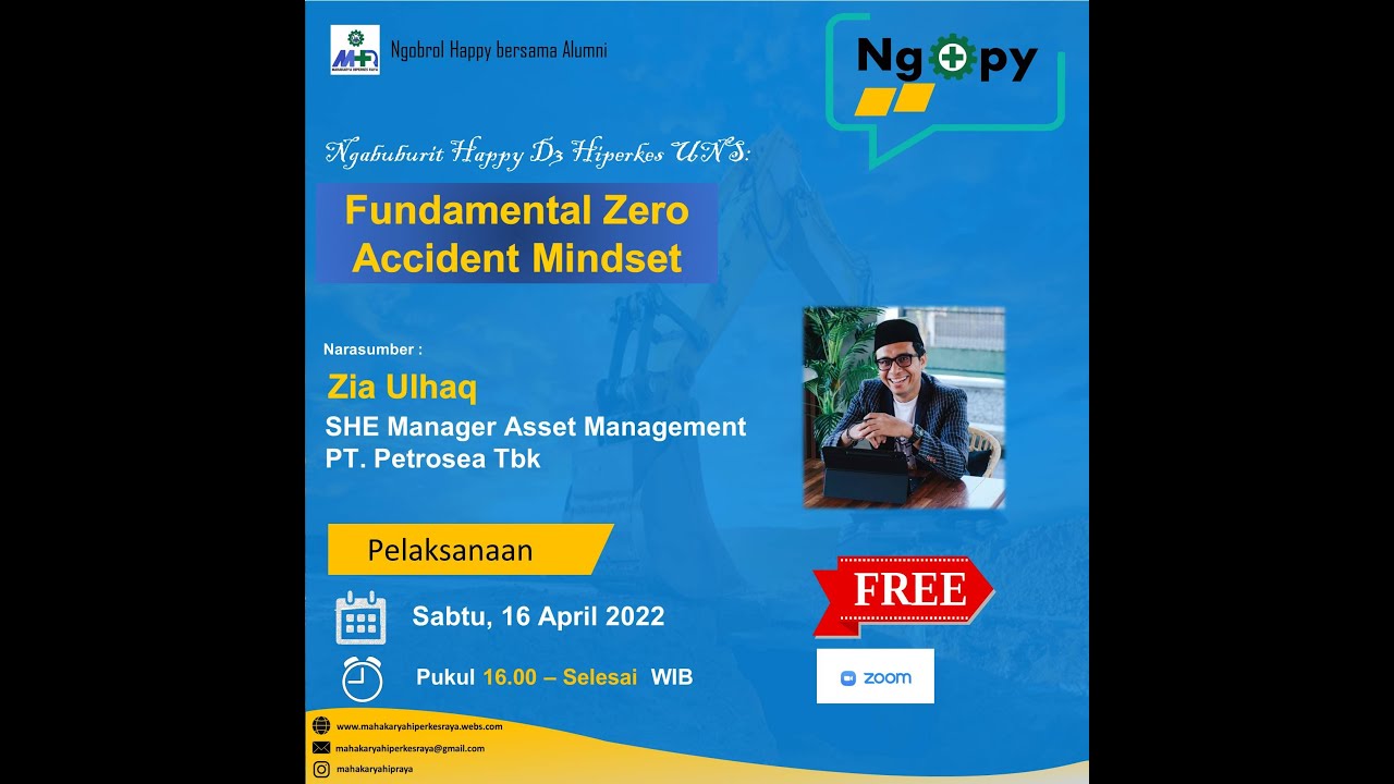 Sharing K3 - Ngopy (Ngobrol Happy) - Tema Fundamental Zero Accident Mindset - Keselamatan Kerja