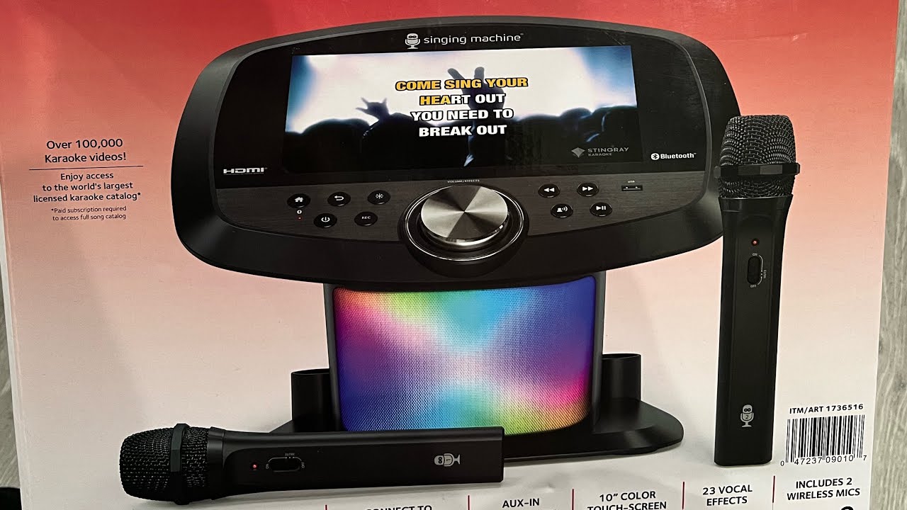 Singing Machine Premium WiFi Karaoke System with 10.1