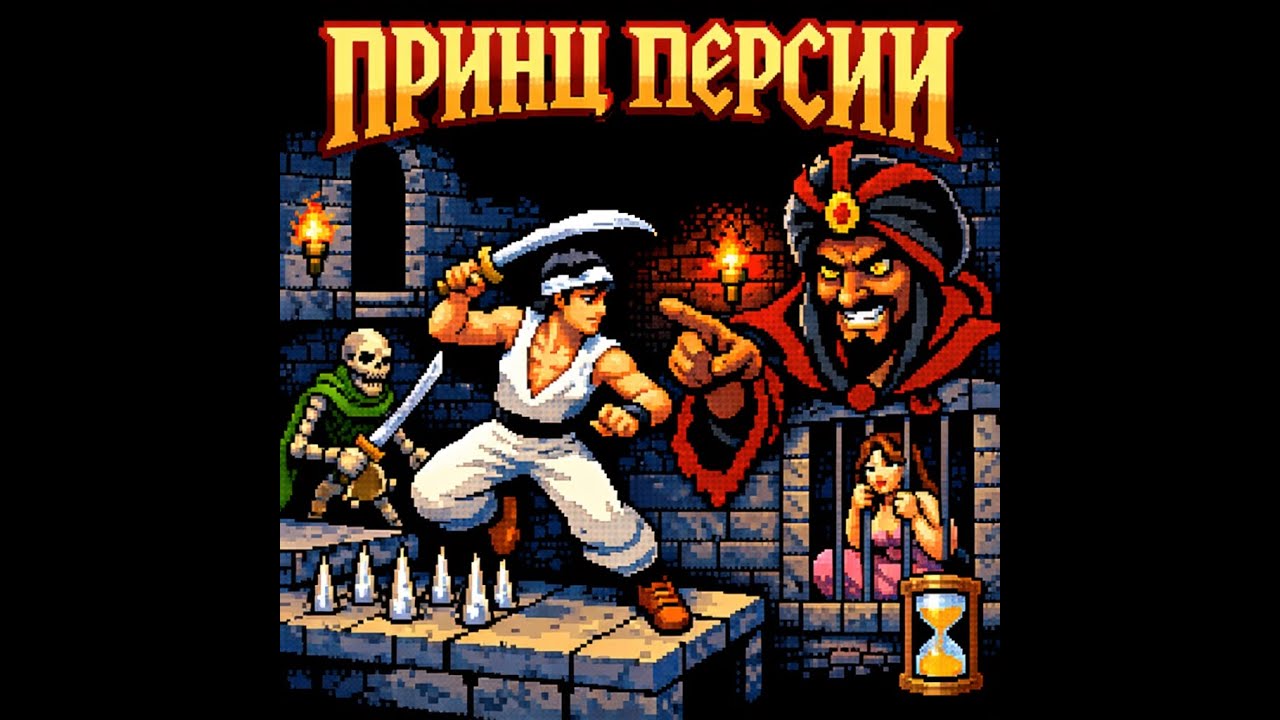 Prince of Persia (U) / Прохождение (Dendy. NES. 8-bit).