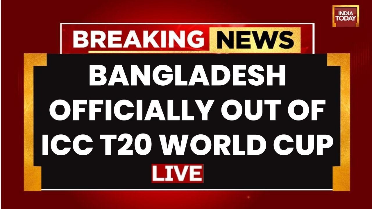 Bangladesh Vs ICC LIVE | Bangladesh Officially Out Of ICC T20 World Cup 2026 | Cricket News LIVE
