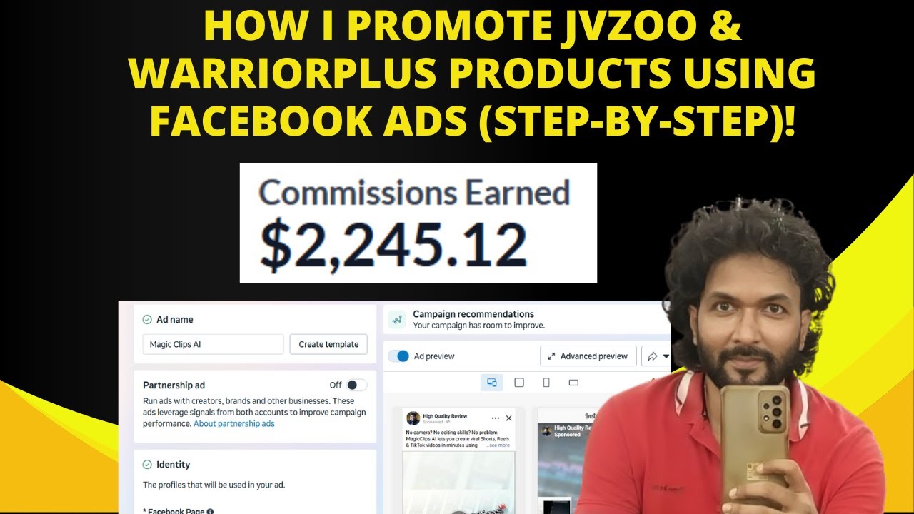 How I Promote JVZoo & WarriorPlus Products Using Facebook Ads (Step-By-Step)!
