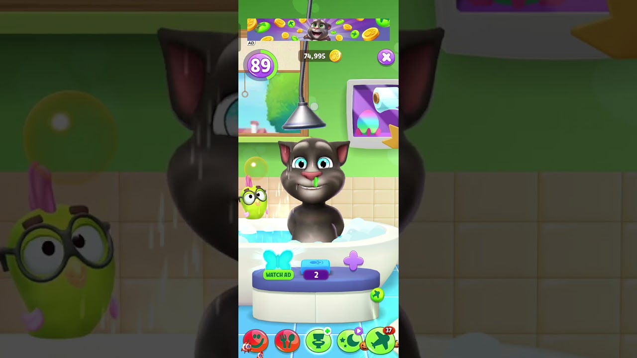 Talking tom cat cartoon 😹😹