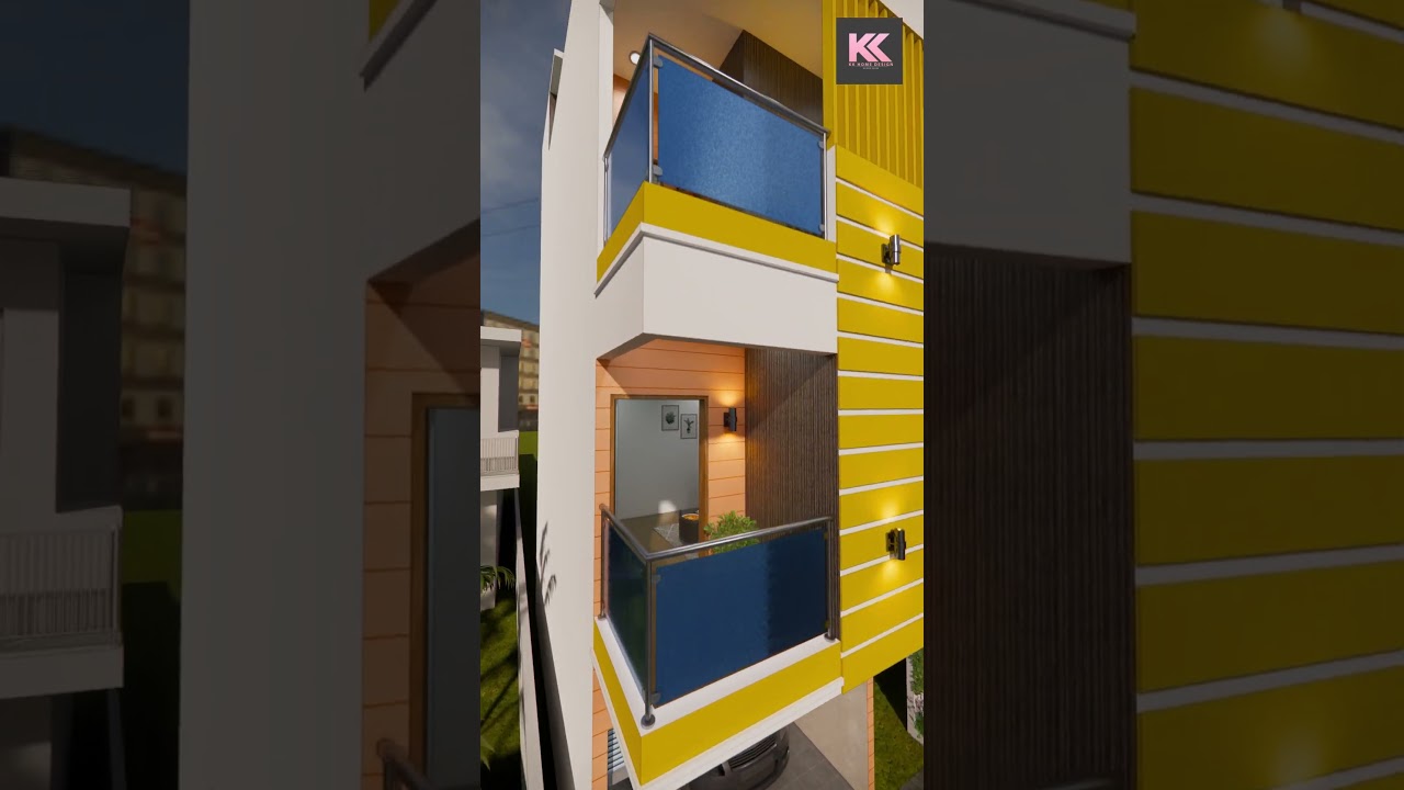 12X24 Feet With Car Parking House Tour  #kkhomedesign #shorts