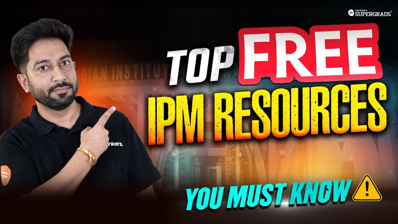 Top Free IPM Study Materials & Resources for IPMAT 2025 Preparation 🎯| Must Know for Aspirants ⚠️