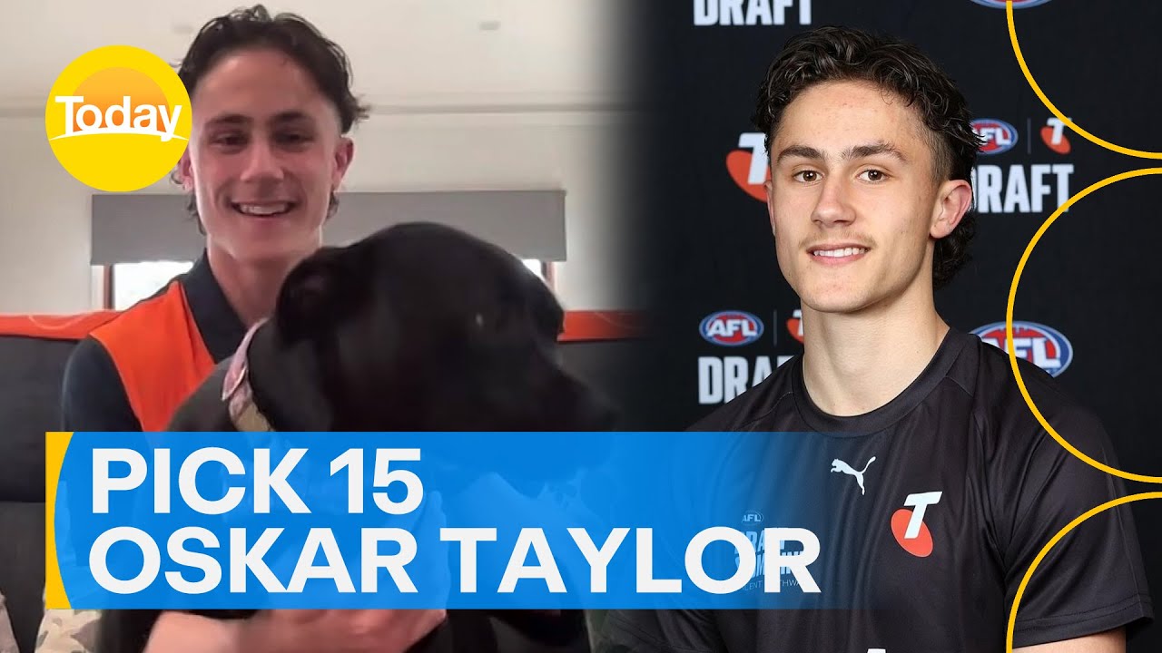Young gun Oskar Taylor selected by GWS Giants | Today Show Australia