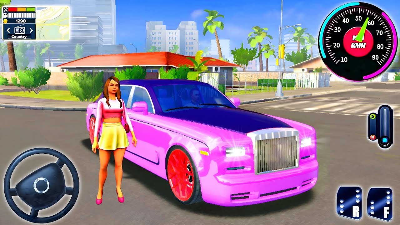 Taxi Job Simulator 2024 - New Luxury SUV Rolls Royce Phantom City Roads Driver 3D : Android Gameplay