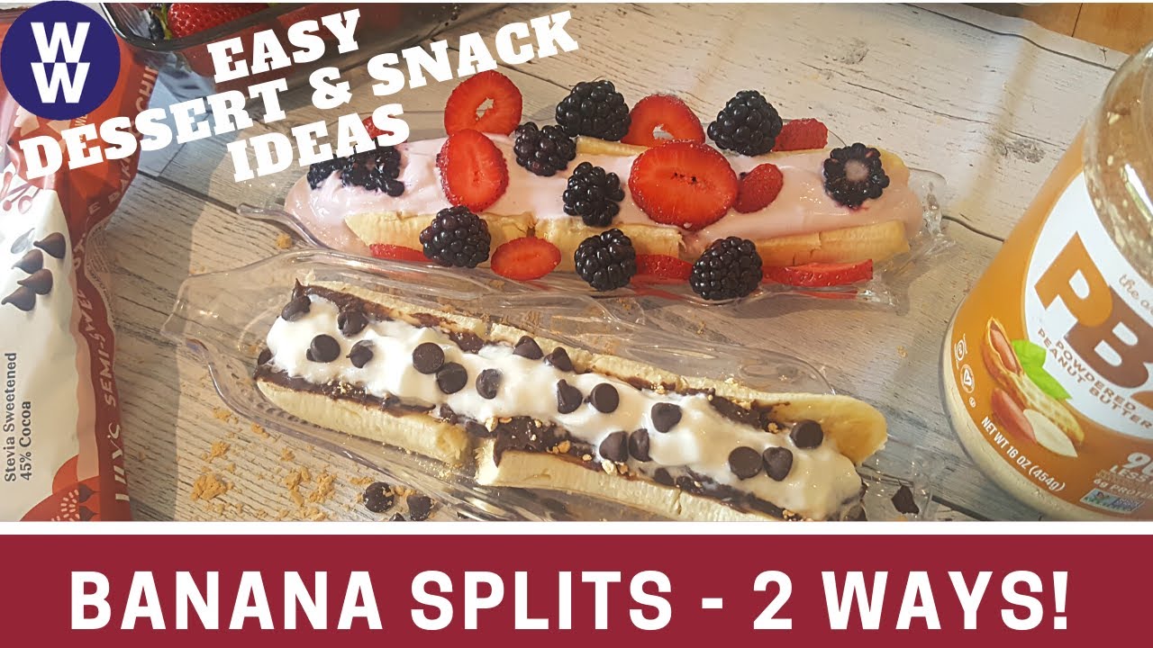 EASY SNACK/DESSERT IDEA 🍌BREAKFAST BANANA SPLIT 🍌DESSERT BANANA SPLIT - (WITHOUT ICE CREAM)