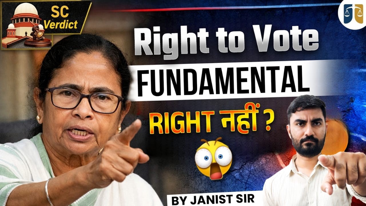 Right To Vote NOT Fundamental Right? Supreme Court Verdict Explained | Election Law 2026