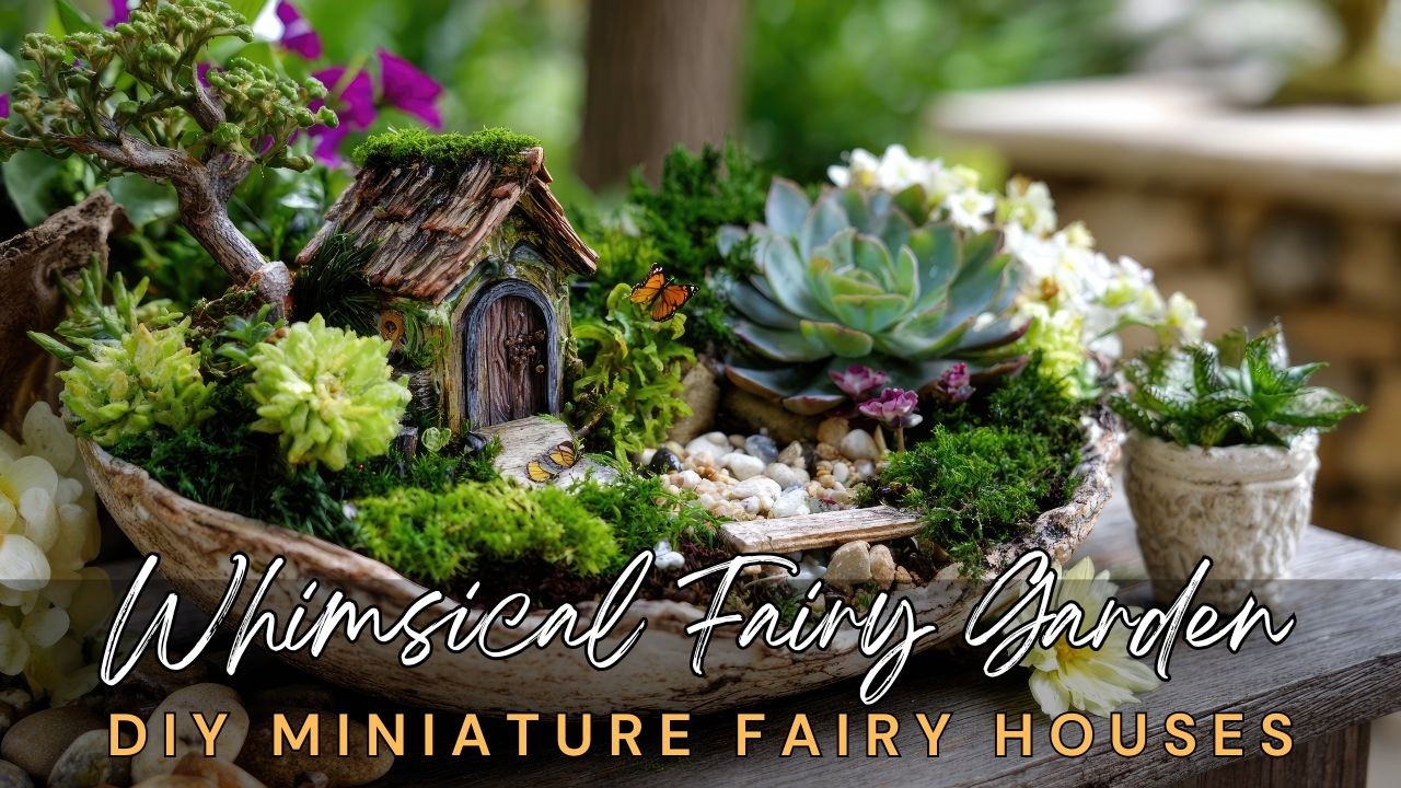🍄 Whimsical Fairy Garden Ideas: DIY Miniature Fairy Houses from Recycled Materials