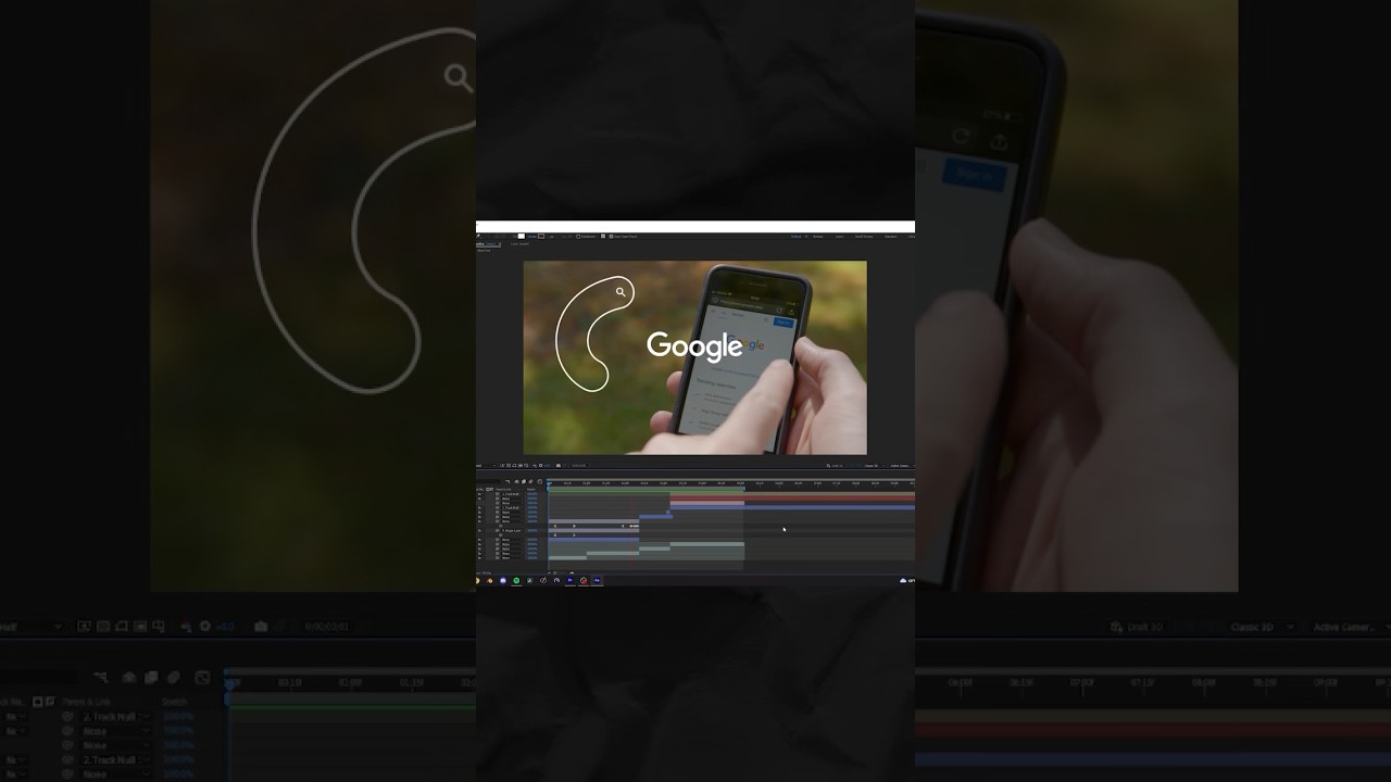 Google Commercial - Motion Tracking in After Effects #aftereffectstutorial #motiontracking #motion