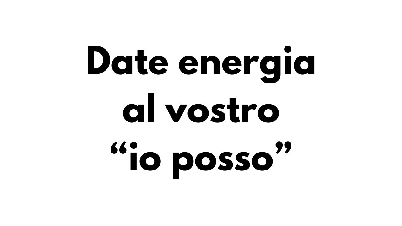 Date energia al vostro 