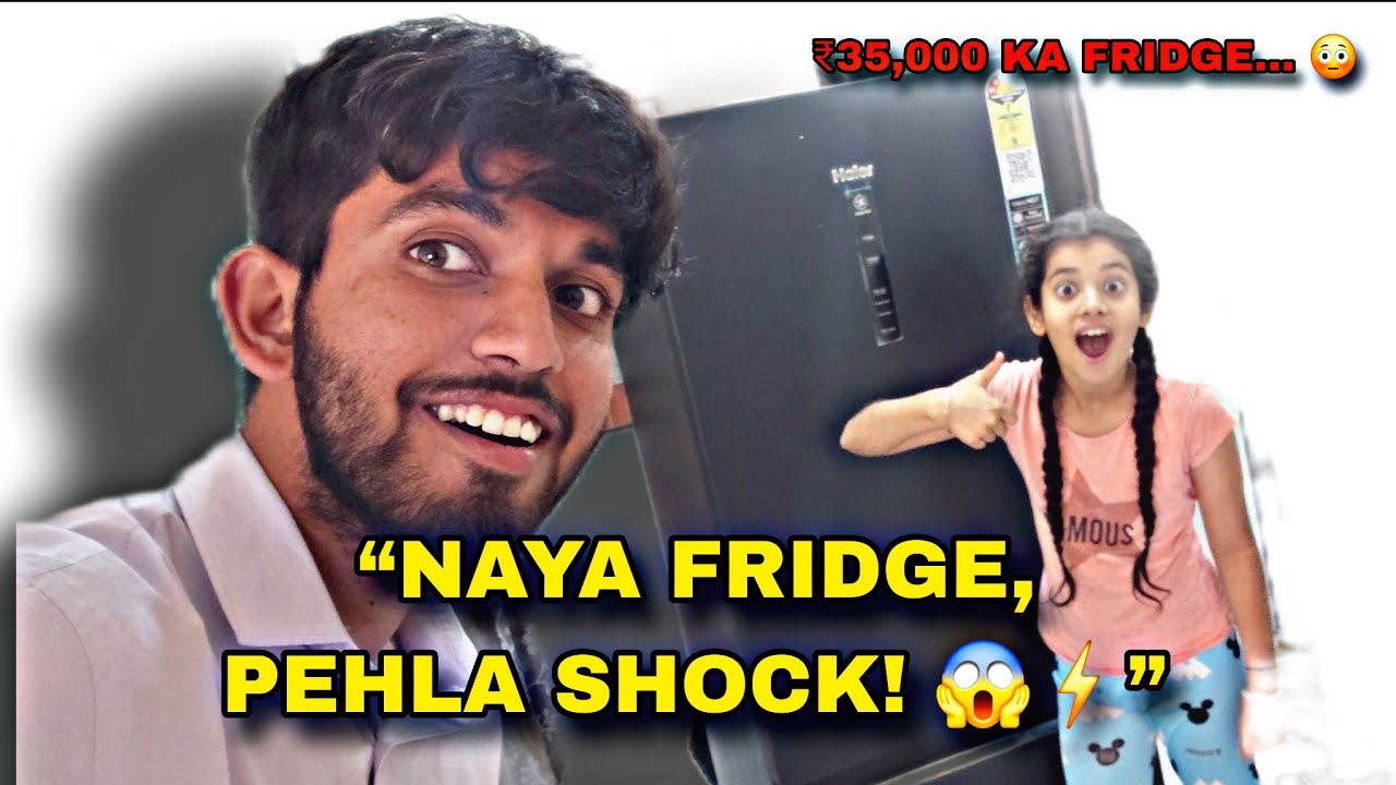 “Naya Fridge Ghar Aaya… Par Touch Karte Hi Yeh Ho Gaya 😱⚡”