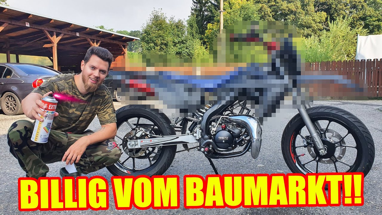 Wie gut ist eine 30€ LACKIERUNG? (50ccm Moped Tuning Projekt)
