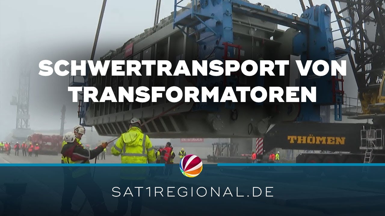 Schwertransport von Transformatoren für Umspannwerk „Lübeck West“
