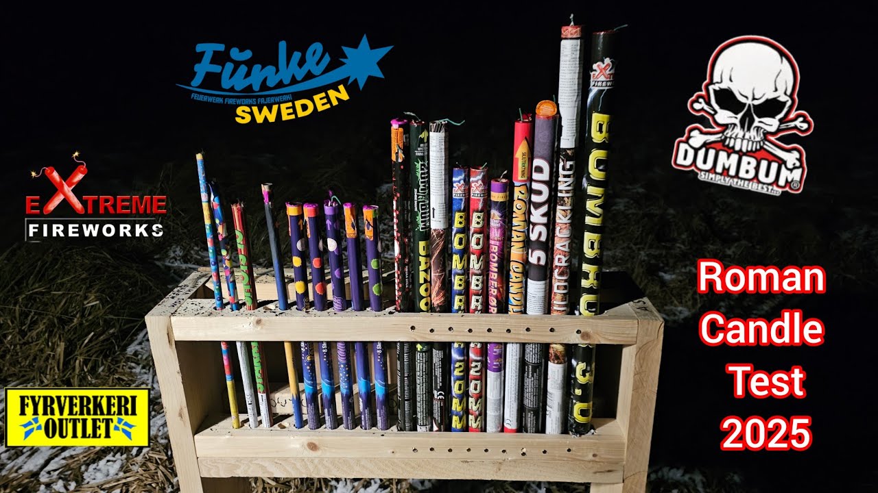 Fires 19 different Roman Candles!!!