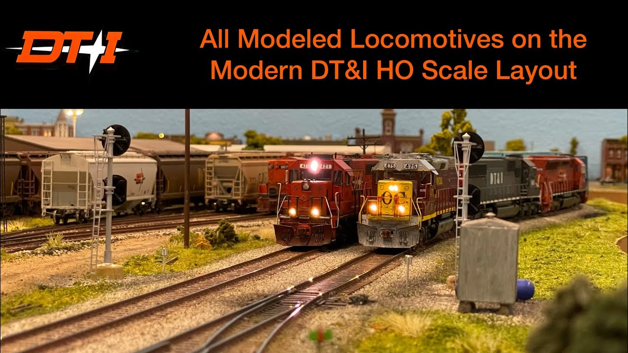 All Modeled Locomotives on the Modern DT&I