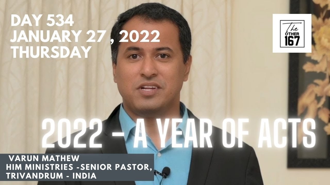 2022   A Year of Acts | Varun Mathew | The Other 167