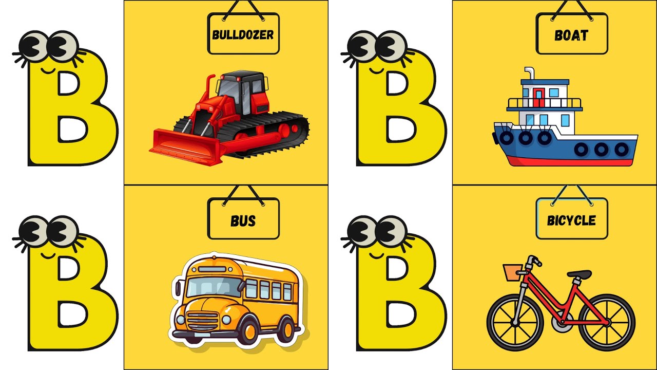 70+ ABC Vehicles Song 🚗✈️ | Fun Transportation Alphabet for Kids | UZR Learning | #abcd #kids