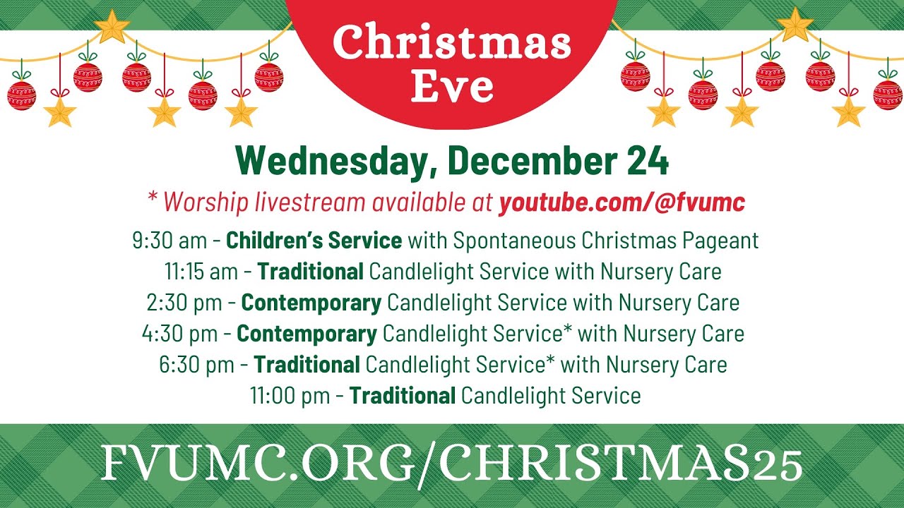 Christmas Eve 2025 - 6:30 Traditional Service