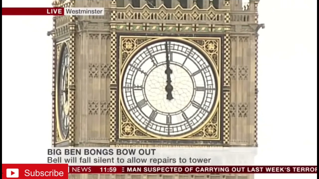 Big Ben's final chime before its 4 year renovation