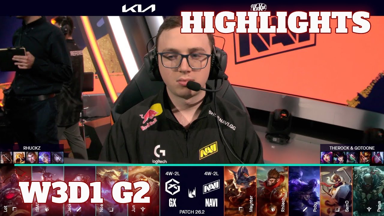 GX vs NAVI - Highlights | Week 3 Day 1 LEC Versus 2026 | GIANTX vs Natus Vincere W3D1