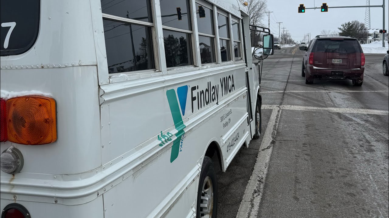 Towing a Findlay YMCA bus 