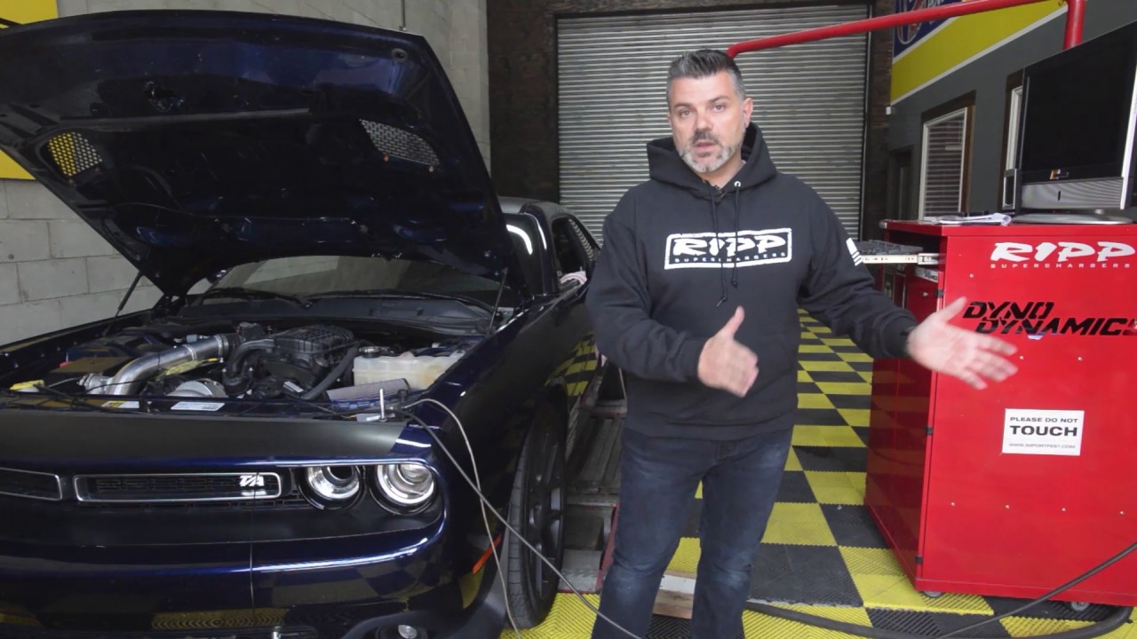 2015 8spd V6 3.6 Dodge Challenger Dyno - RIPP Supercharged