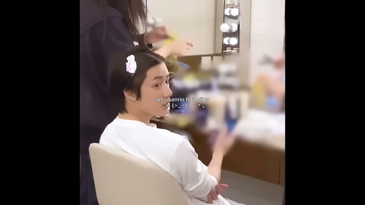 txt sanrio hair clip 🤏 #txt #kpopidol #kpop #soobin #yeonjun #beomgyu #hueningkai #taehyun #fyp