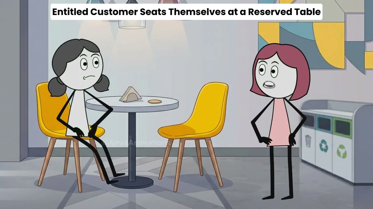 Entitled Customer Seats Themselves at a Reserved Table