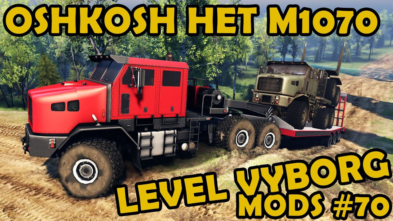 Oshkosh HET M1070 на карте Выборг &mdash; обзор мода №70 (Spin Tires)