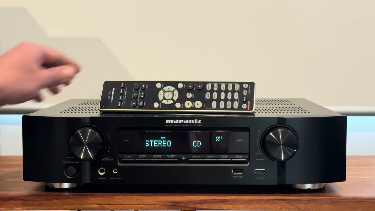 Marantz NR1603 &ndash; Slim 7.1 AV Receiver with AirPlay #marantz 