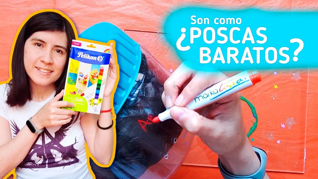 PROBANDO MATERIALES de arte MARKATODO pelikan, &iquest;opci&oacute;n para sustituir los Posca? / Mada&iacute; Mamaco