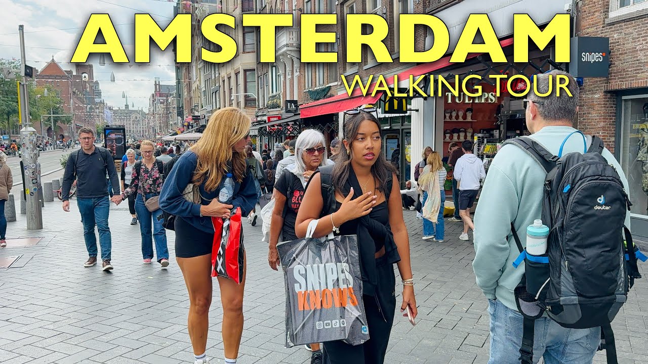 A Cozy Afternoon Walk In The Heart Of Amsterdam | Amsterdam Central Walking Tour |  Perfect Day (4K)