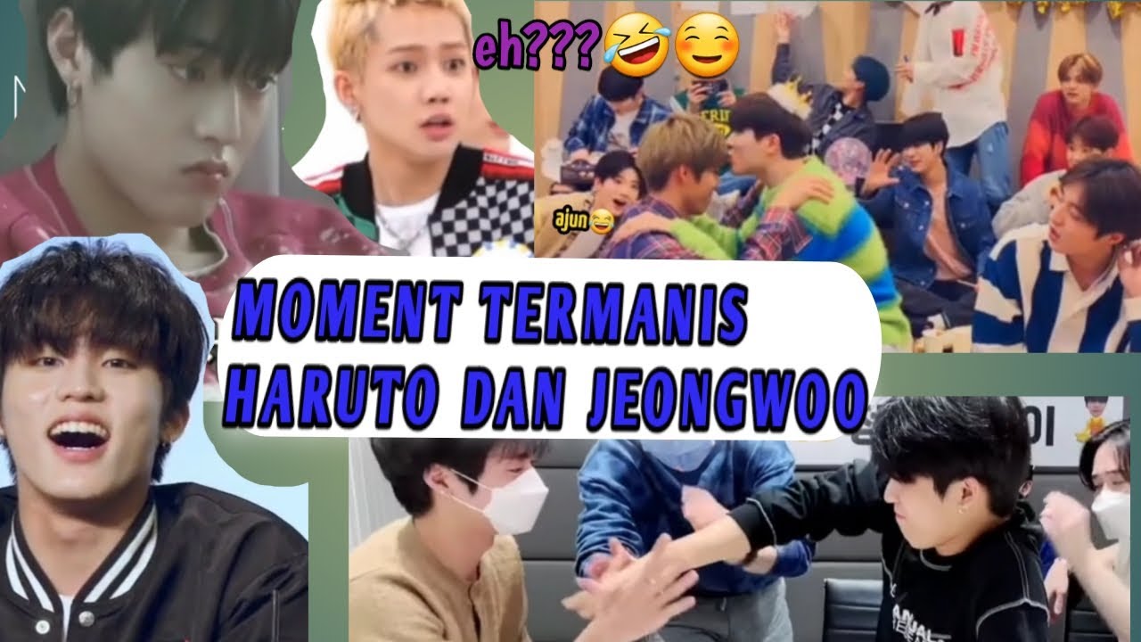 MOMENT TERMANIS JEONGWOO DAN HARUTO  | hajeongwoo moment | hajeongwoo stan