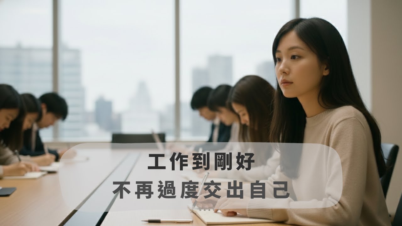 工作到剛好｜不再過度交出自己