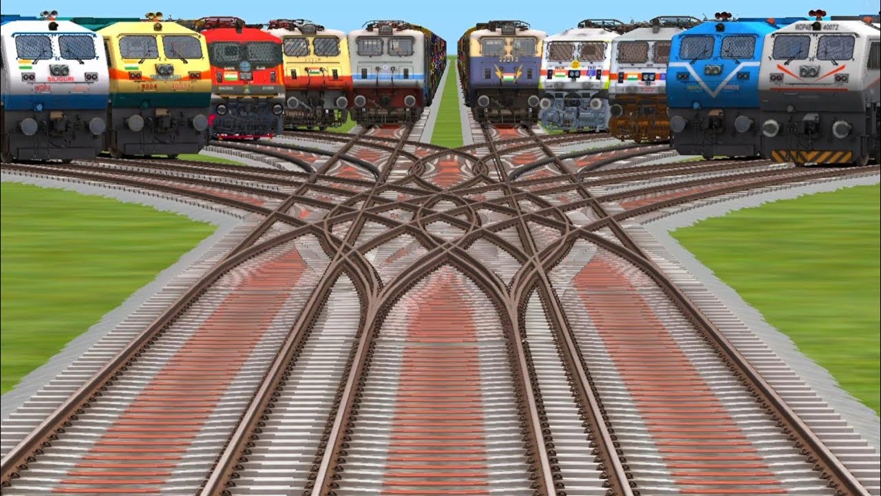 Indian trains locomotive train simulator dijle enjeen and electri route change and bullet trains to 