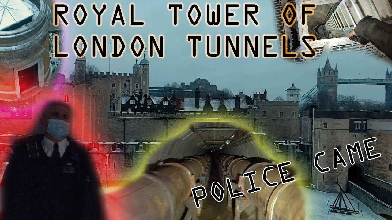 Royal Tower Of London Underwater Tunnel under the  River Thames POLICE CAME