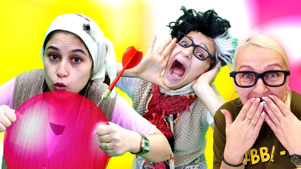 Reyhan abla ve Muazzez balon challenge! Komik video