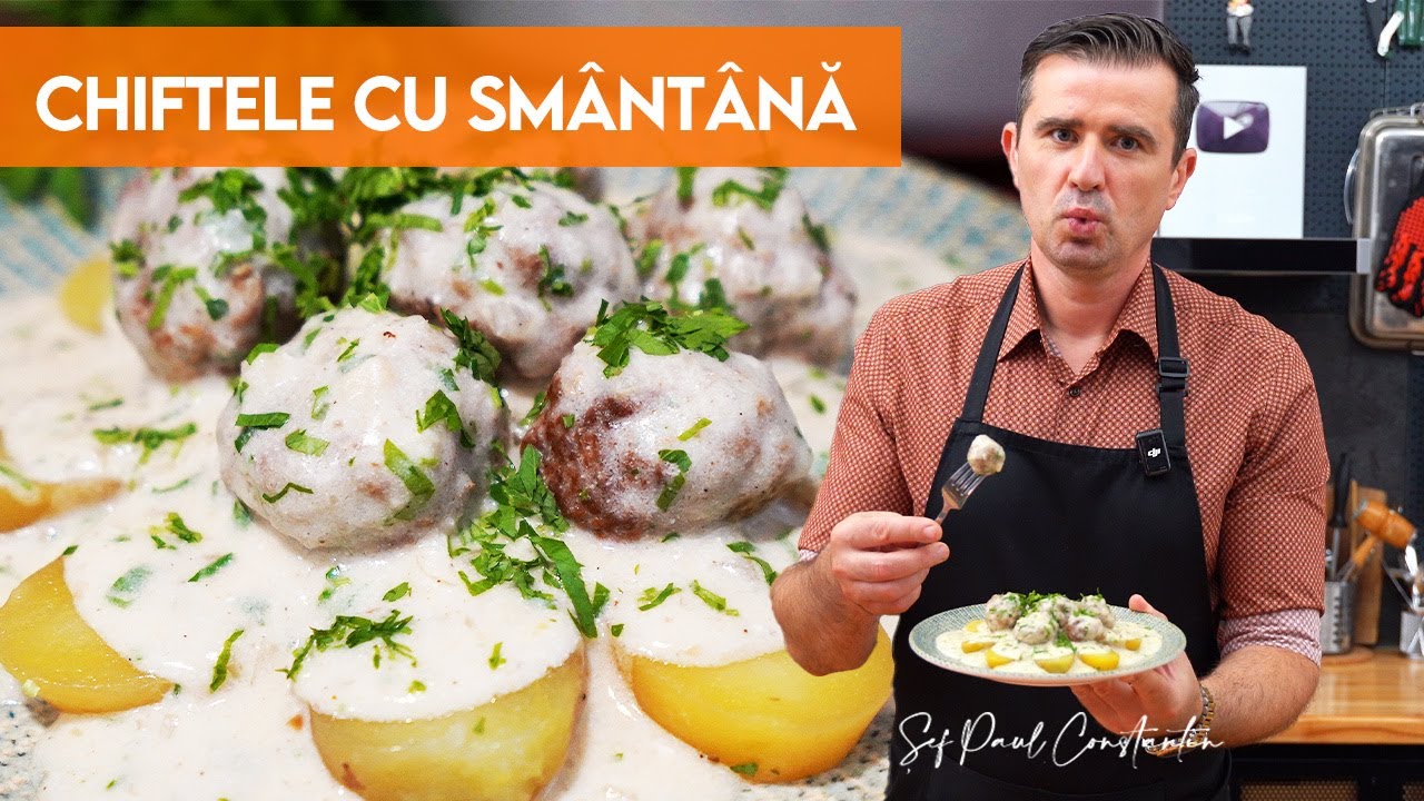🍽️ Cum faci un Sos de Smântână perfect pentru Chiftele 🥘 Șef Paul Constantin