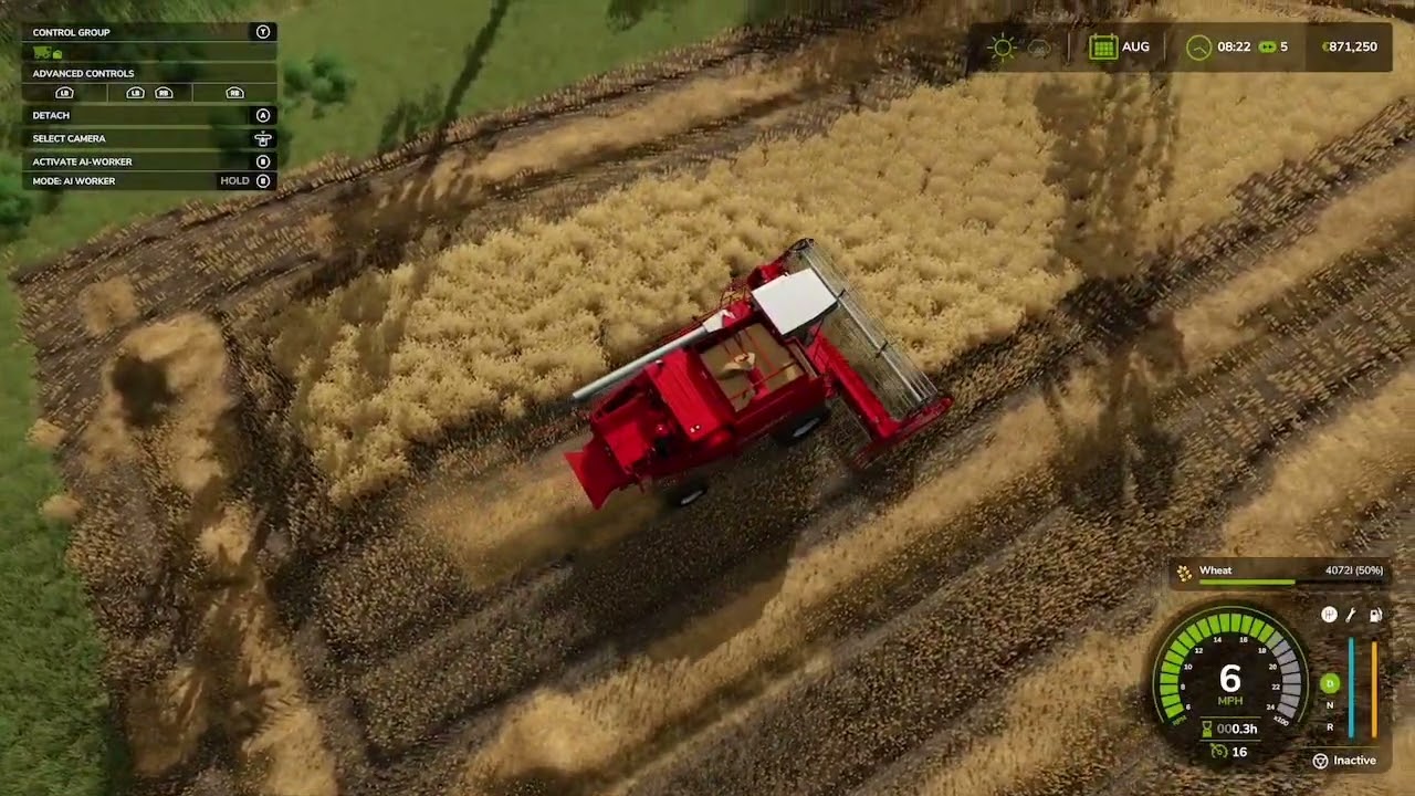 Wheat harvesting on old school farming ￼ episode 1￼